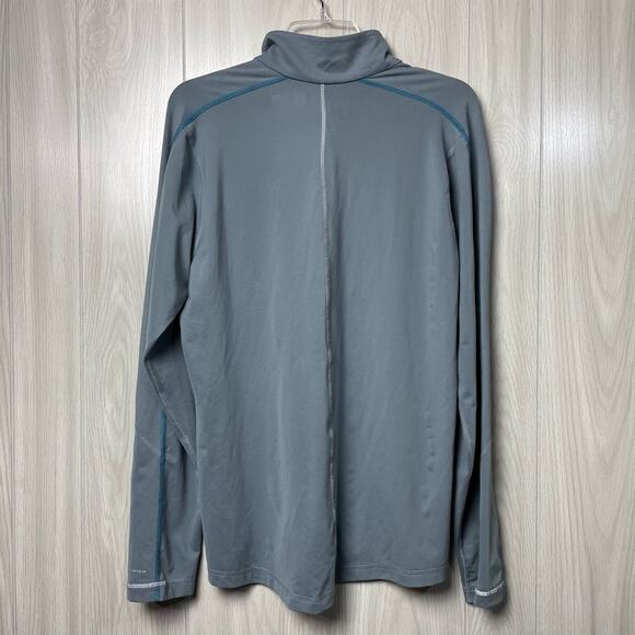 Columbia Trail Flash Half Zip Shirt Mens Small Gray Ash Omniwick Pullover Top - Picture 10 of 12